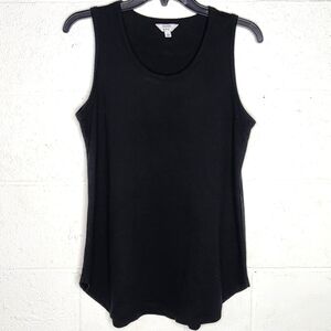 Crown & Ivy Sleeveless Black Top